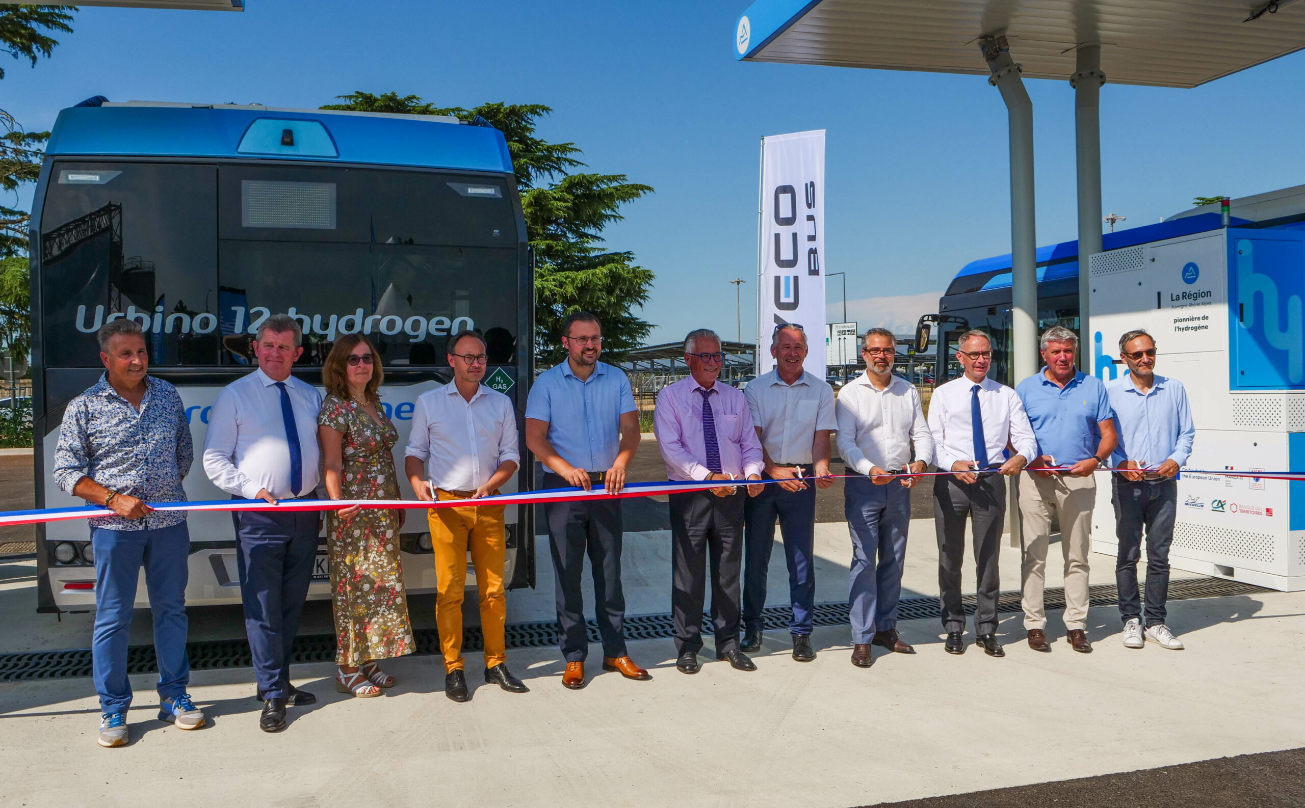 Hympulsion hydrogène inauguration Aéroport Lyon Saint Exupéry mobilité durable